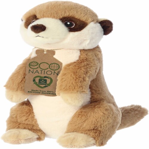 Aurora Medium Brown Eco Nation 10inches Meerkat Eco-Friendly Stuffed ...