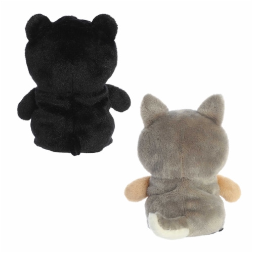 Aurora Small Eco Nation Reversible Eco Pairs 6.5 inches Black Bear and ...