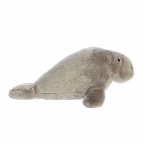 Aurora Small Grey Eco Nation Eco Softies 8 inches Manatee Eco-Friendly Stuffed Animal, One Size ...