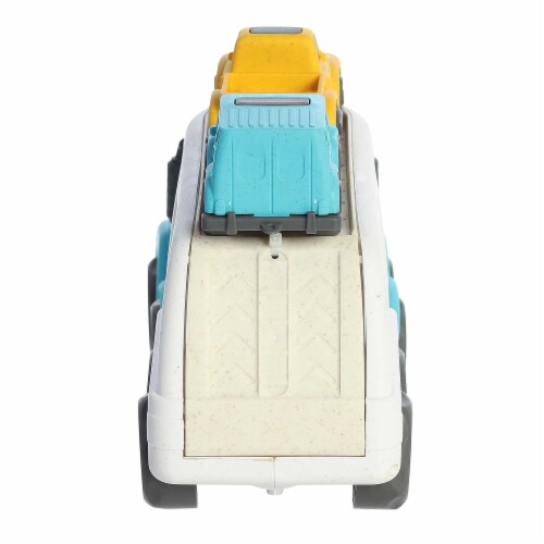 Aurora Toys Large Blue Wheatley 14 inch Car Hauler Versatile Toy Perspective: back