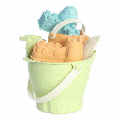 Aurora Toys Small Multicolor Wheatley 8 inch Bucket Beach Set Versatile ...