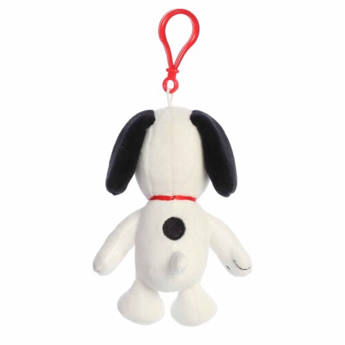 Aurora Mini White Peanuts 5 Inch Snoopy Keychain Timeless Stuffed ...
