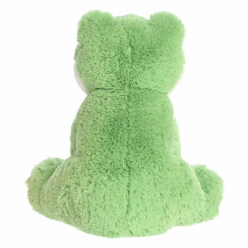 Aurora Large Green 14 inch Frog Cuddly Stuffed Animal, One Size - Food
