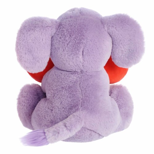 Aurora Medium Purple Valentine Heart Huggers 10 inches Adora Elephant ...
