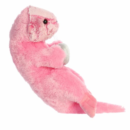 Aurora Large Pink Destination Nation 13 inches Pink Sea Otter Adventurous Stuffed Animal, One ...