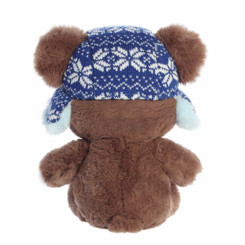 Aurora Large Brown Holiday 13 inch Baby Bear Bentley Festive Stuffed ...