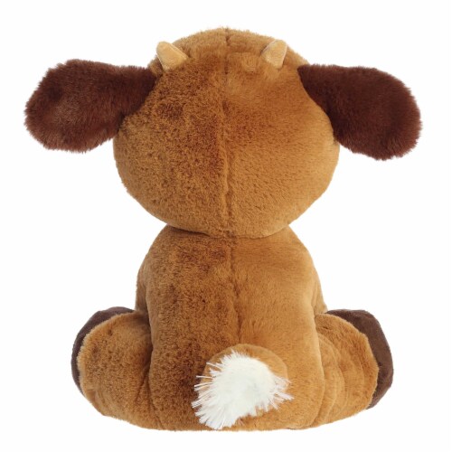 Aurora Large Brown Holiday 16 inches Dashing Reindeer Festive Stuffed ...
