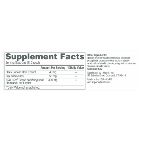 Estroven® Menopause Relief Weight Management Supplement Capsules Perspective: back