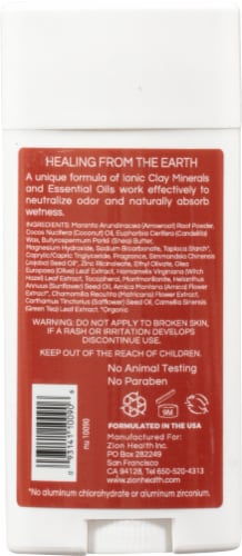 Zion Health Adama ClayDry Deodorant Perspective: back