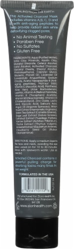 Zion Health Deep Pore Cleanser Charcoal Face Mask Perspective: back