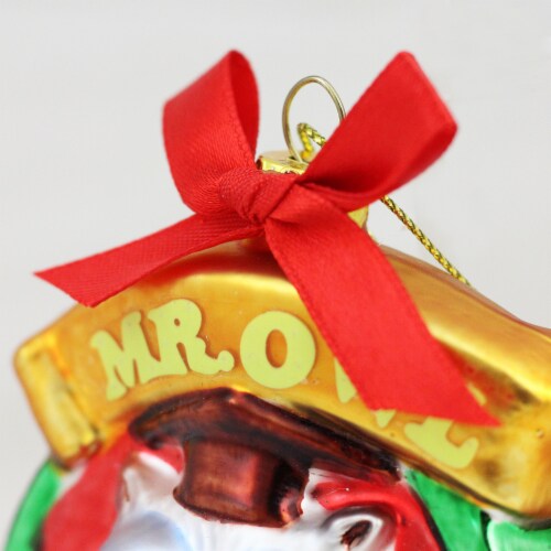Northlight 3.5  Tootsie Roll Pop Candy Filled Lollipop Mr. Owl Glass Christmas Ornament Perspective: back