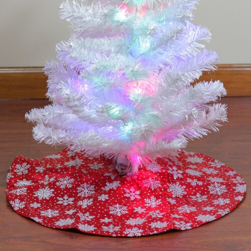 Pink mini christmas deals tree skirt