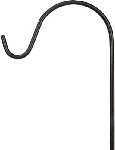 Panacea Black Steel Single Crook Plant Hook Perspective: back