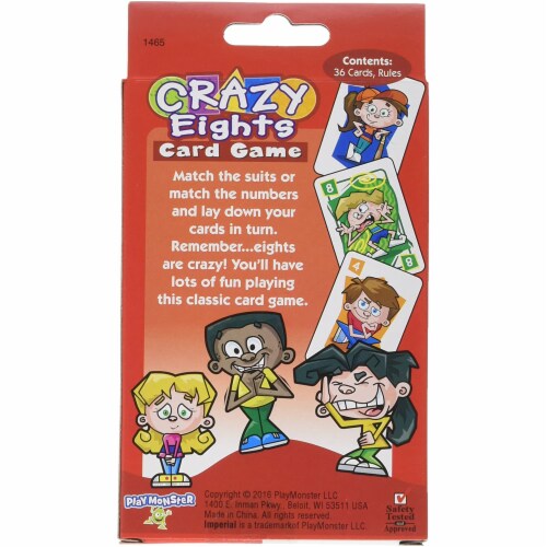Patch Imperial Kids Crazy Eights Card Game 1465 Perspective: back