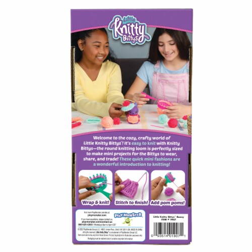 PlayMonster Little Knitty Bittys Bunny Loom Knit Kit Perspective: back