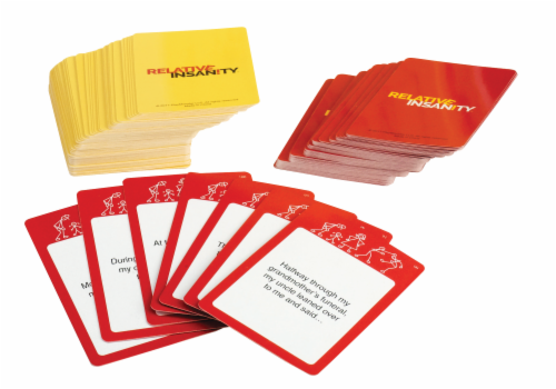 PlayMonster® Relative Insanity™ Card Game Perspective: back