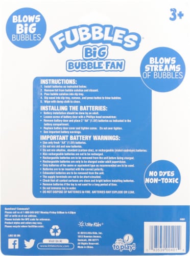 Little Kids Fubbles Big Bubble Fan Perspective: back