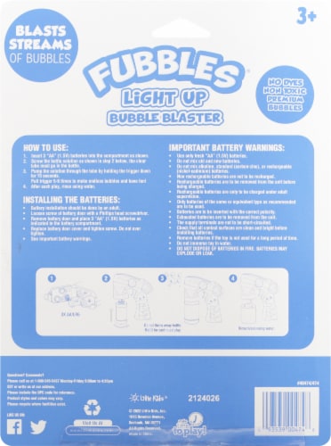 Little Kids Light Up Bubble Blaster - Assorted Perspective: back