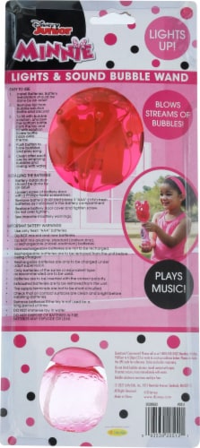 Disney Junior Minnie Lights & Sound Bubble Wand Perspective: back