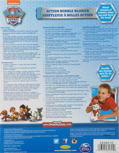 Paw patrol best sale action bubble blower