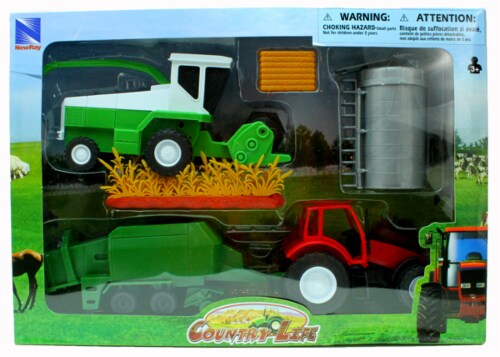 Country Life Harvester Farming Playset Perspective: back