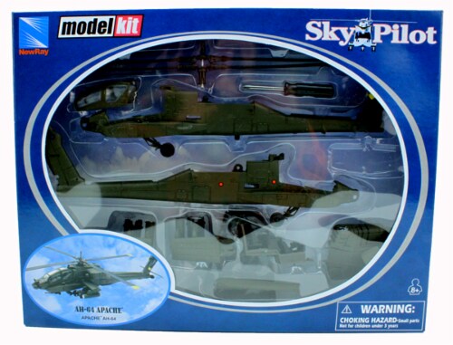 Boeing AH 64 Apache Diecast Military Helicopter 1 55 Scale Model