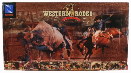 Western Rodeo Playset - Bulls and Clowns Perspective: back