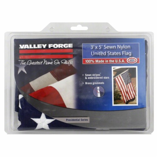 Valley Forge Presidential Series United States Flag Perspective: back