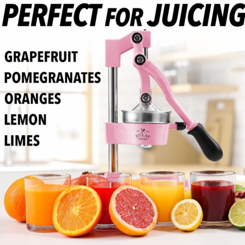 Zulay Kitchen Heavy Duty Citrus Juicer - Pink Perspective: back