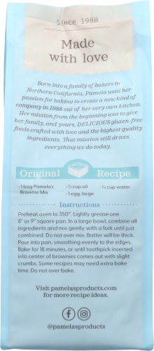 Pamela's Chocolate Brownie Mix Perspective: back