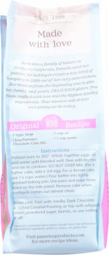Pamela's® Chocolate Cake Mix Perspective: back