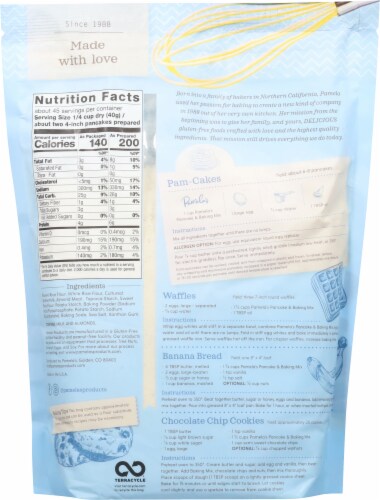 Pamela's® Baking & Pancake Mix Perspective: back