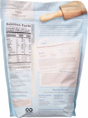 Pamela's® Bread Mix Perspective: back