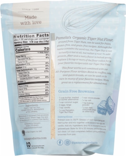 Pamela's Extra Fine Tiger Nut Flour Perspective: back