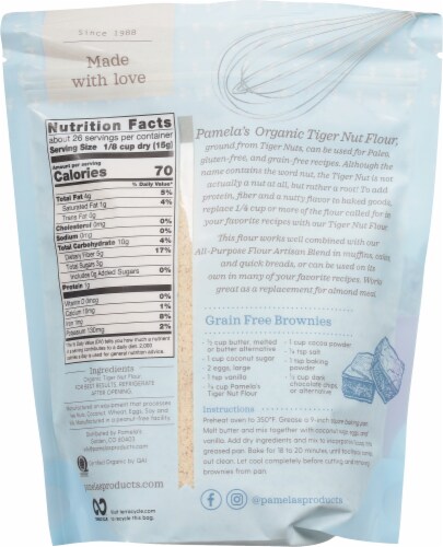 Pamela's Extra Fine Tiger Nut Flour Perspective: back
