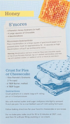 Pamela's® Gluten Free Honey Graham Crackers Perspective: back