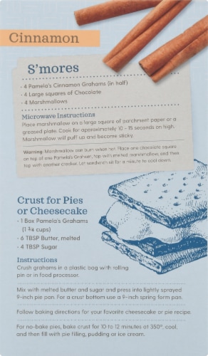 Pamela's Gluten Free Cinnamon Grahams Perspective: back