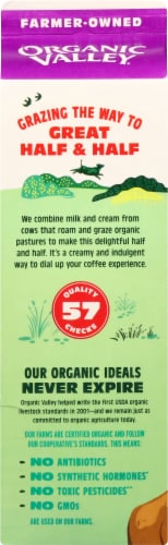 Organic Valley® Half & Half Perspective: back