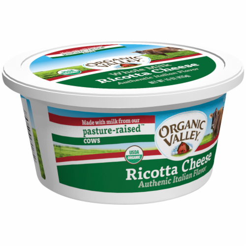 Organic Valley Authentic Italian Flavor Ricotta Cheese Perspective: back