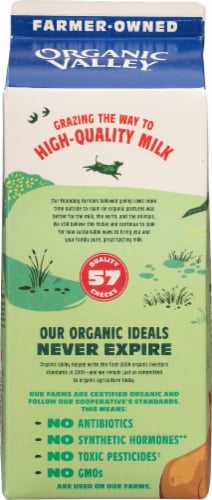 Organic Valley® 2% Reduced Fat Milk Perspective: back