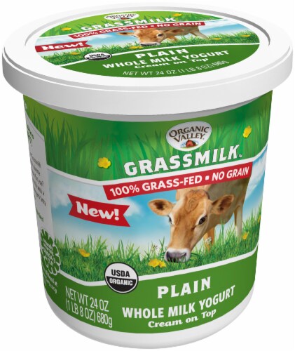 Organic Valley Grass-Fed Plain Whole Milk Yogurt, 24 oz - Smith’s Food ...