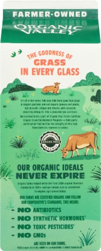 Organic Valley® Grassmilk® Grassfed 2% Reduced Fat Milk Half Gallon Perspective: back
