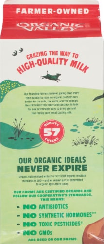 Organic Valley® Ultra Pasteurized Organic Whole Milk Perspective: back