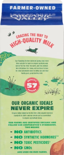 Organic Valley® 2% Reduced Fat Milk Half Gallon Perspective: back
