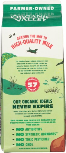 Organic Valley® Fat Free Milk Perspective: back