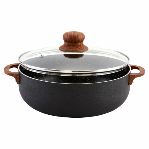 Imusa Stone Caldero with Lid - Black Perspective: back