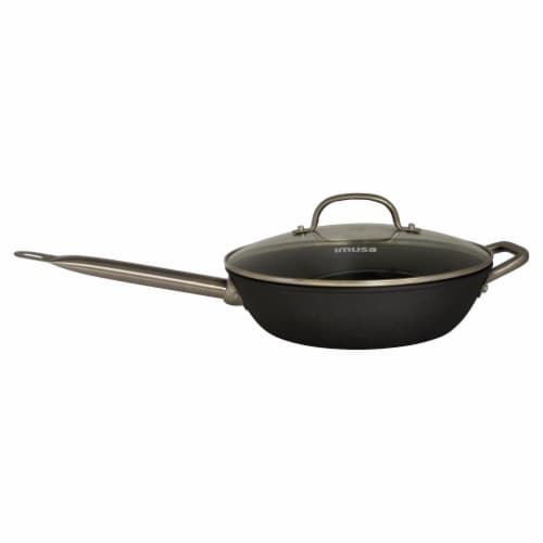 IMUSA Light Cast Iron Jumbo Cooker - Black Perspective: back
