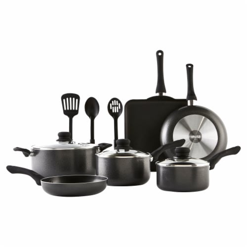 IMUSA Nonstick Cookware Set - Charcoal Perspective: back