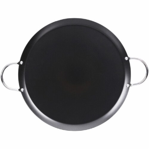 IMUSA Round Comal Giddle Carbon Steel  - Black Perspective: back