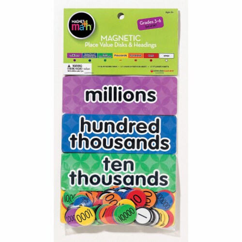 DOWLING MAGNETS Magnet Math Magnetic Place Value 732162 Perspective: back